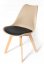 Moderní židle béžové barvy s podsedákem