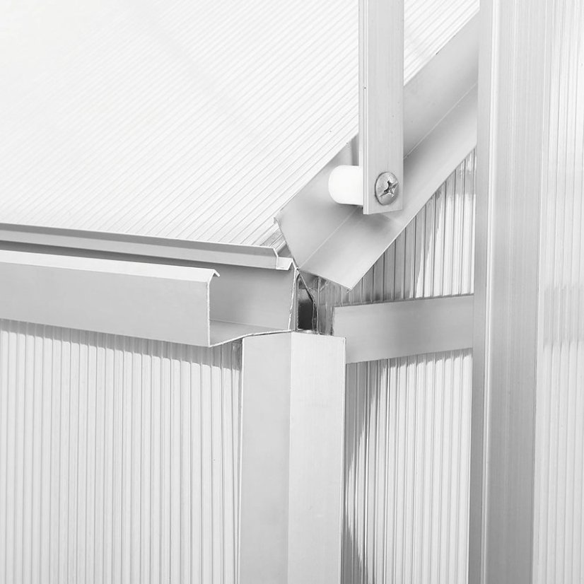 Polycarbonat-Gewächshaus 380 cm x 190 cm x195 cm - 7,22m2