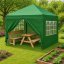 Tenda da giardino con 4 pareti 3x3 m