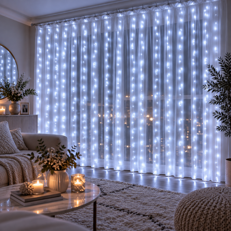 3x3 m vánoční LED řetězové světelné řetězy napájené z USB – 300 LED diod