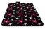 Čierna pikniková deka s hviezdičkami v rozmere 200x220