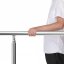Corrimano per scale in acciaio inox con 3 pioli