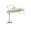 Parasol de grădină 3,5 m cu lumină solară LED - crem, UV50+
