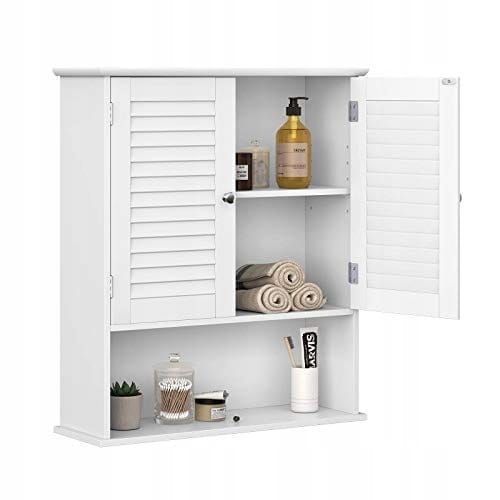 Viseča kopalniška omarica iz MDF 60 x 70 x 20 cm
