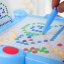 Pädagogische Magnettafel für Kinder mit Perlen und Schablonen