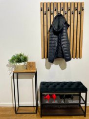 Loft cipőpad kárpitozott üléssel 80 cm - több színben