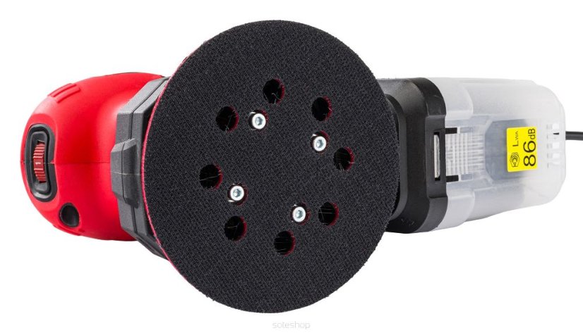 Excentrická oscilační bruska 1300W, 3v1 ČERVENÁ TECHNIC