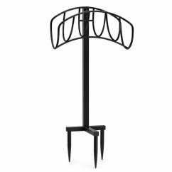 Metalni kolut za vrtno crijevo, 109 cm, crni
