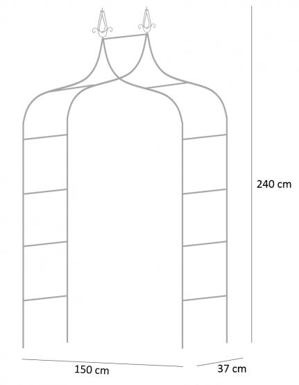 Pergola de grădină elegantă