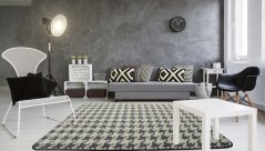 Нови килими в сиво и кремаво 140 x 200 cm
