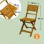 Set da giardino 3 pezzi CASARIA® in legno di acacia - tavolo pieghevole + 2 sedie
