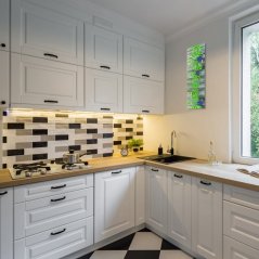 Orologio da cucina di design con erbe aromatiche