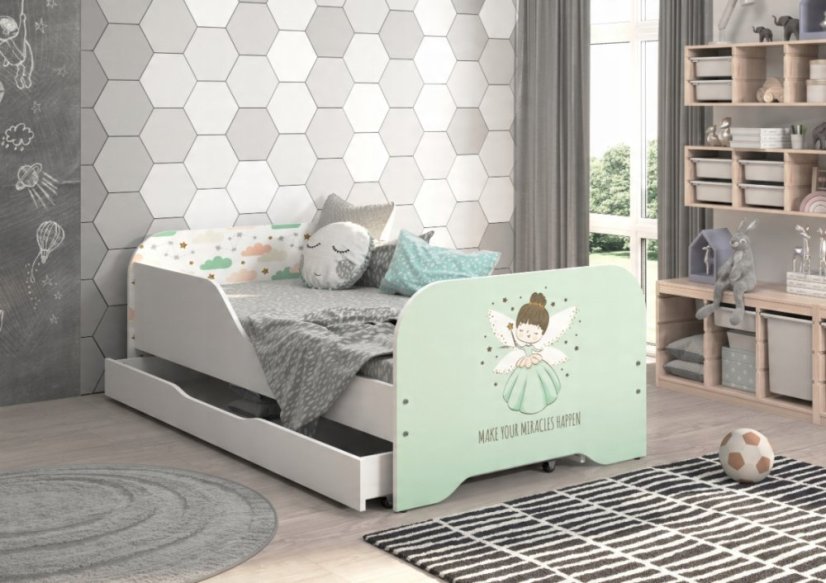 Detská posteľ  140 x 70 cm s kúzelnou vilou