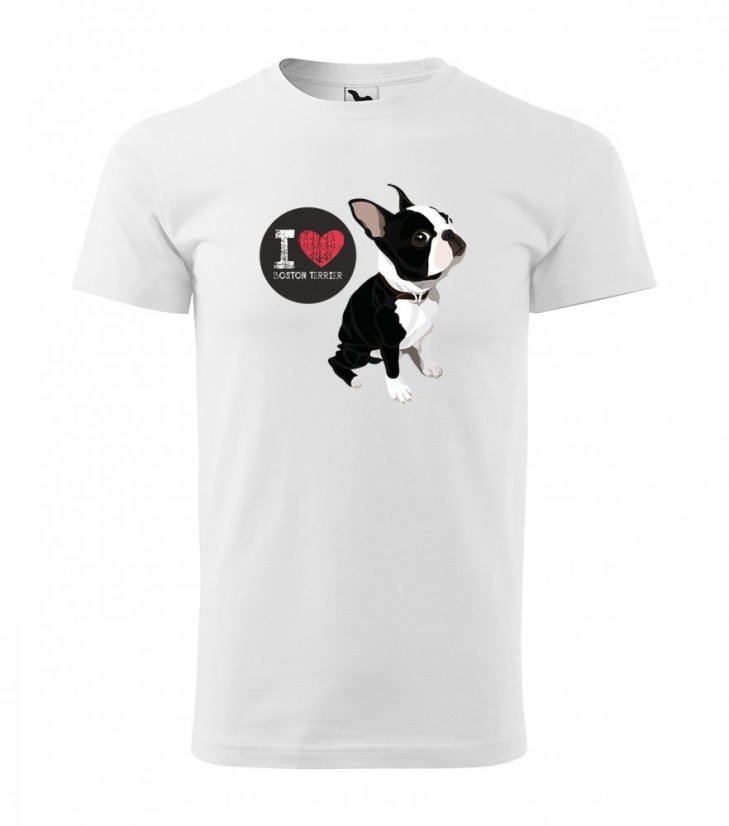 Eredeti pamut férfi póló Boston Terrier szerelmeseinek