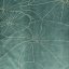 Tischdecke aus mintfarbenem Samt mit Blumendruck