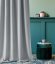 Svetlo siva zavesa s krožnim vzmetenjem AURA 140 x 250 cm