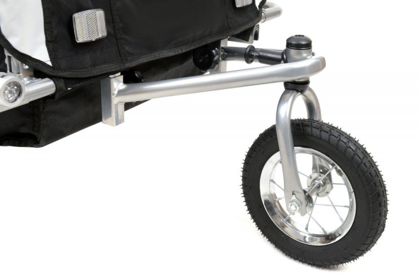 Remorcă pentru biciclete cu 2 locuri + JOGGER negru