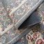Květinový koberec ve vintage stylu šedé barvy