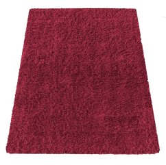 Štýlový koberec v červenej farbe