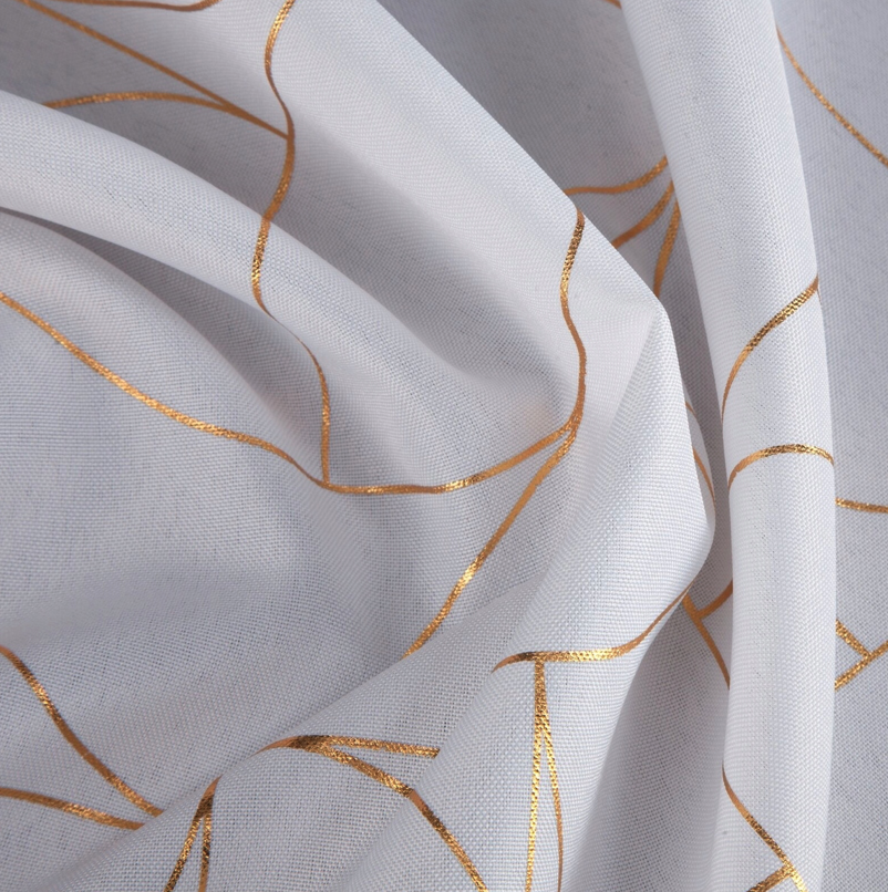 Elegáns függöny finom mintával - fehér