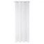 Perdea albă frumoasă pe cercuri cu flori decorative din zirconiu cubic 140 x 250 cm