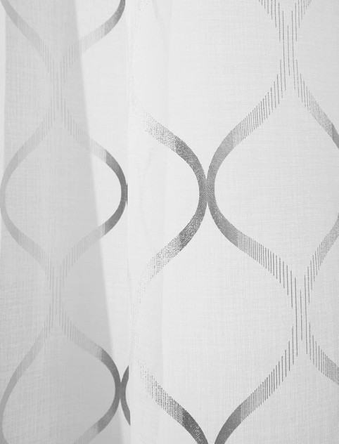 Vorhang mit Muster auf Faltenband 140 x 250 cm