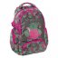 Красива зелено-розова ученическа раница с моливник и чанта