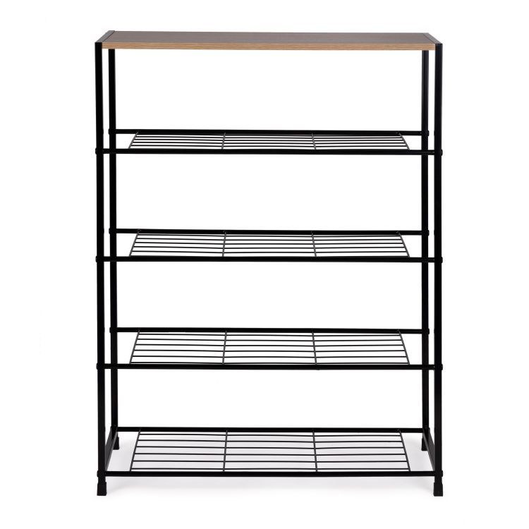 Regál na boty s kovovou konstrukcí - 4 police, až 16 párů
