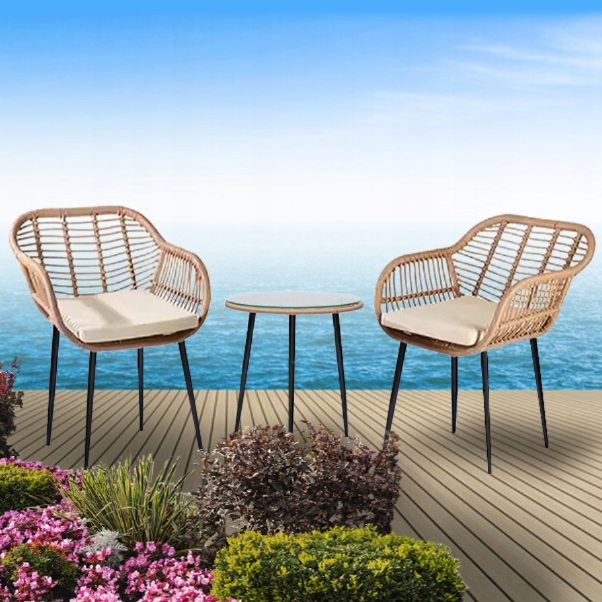 Set záhradného nábytku z technoratanu NAPOLI