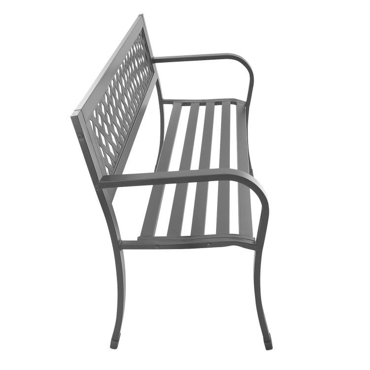 Hliníková záhradná lavička 125 x 53 x 77 cm