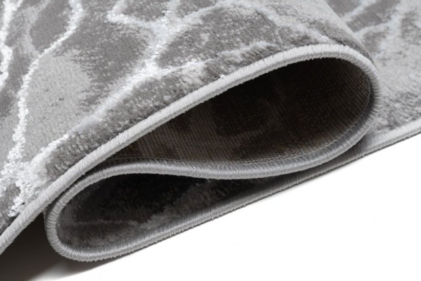 PALERMO Exkluzív szürke szőnyeg fehér mintával - Méret: Szélesség: 160 cm | Hossz: 230 cm