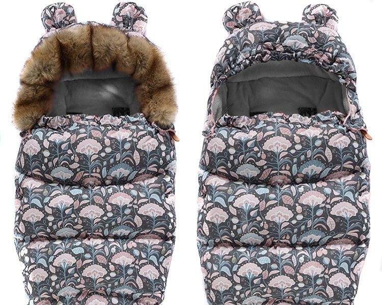 Teddy baba bundazsák virágmintával