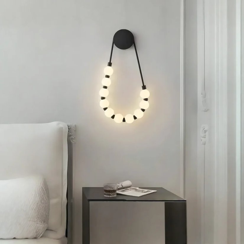 Moderní LED nástěnné svítidlo s kulatými stínidly