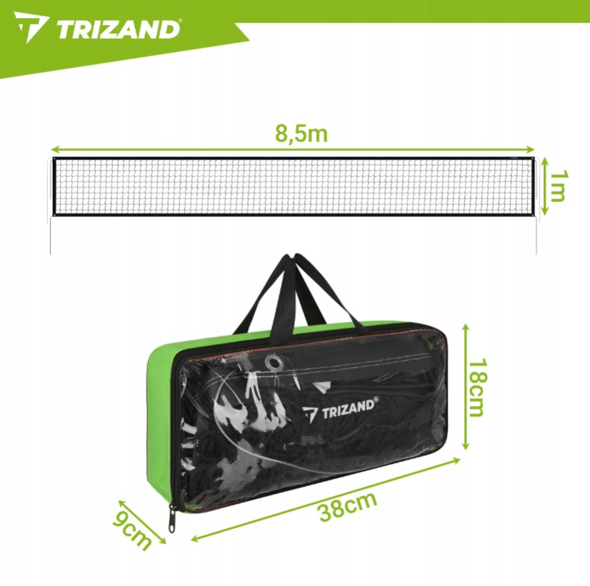Volejbalová síť Trizand 8,5 x 1 m