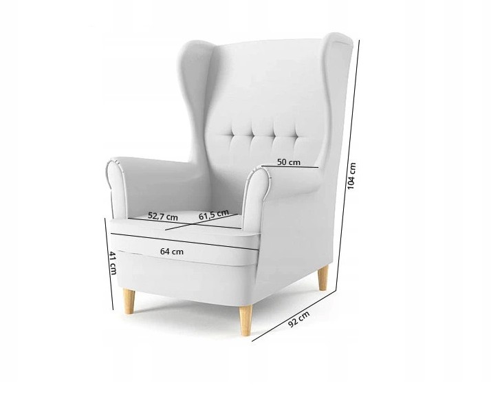 Design-Sessel in Hellblau im skandinavischen Stil