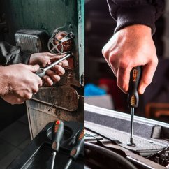 9dílná sada šroubováků – magnetické bity, ocel S2, ergonomické