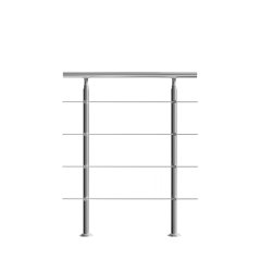 Rukohvat za stepenice od nehrđajućeg čelika s 4 prečke