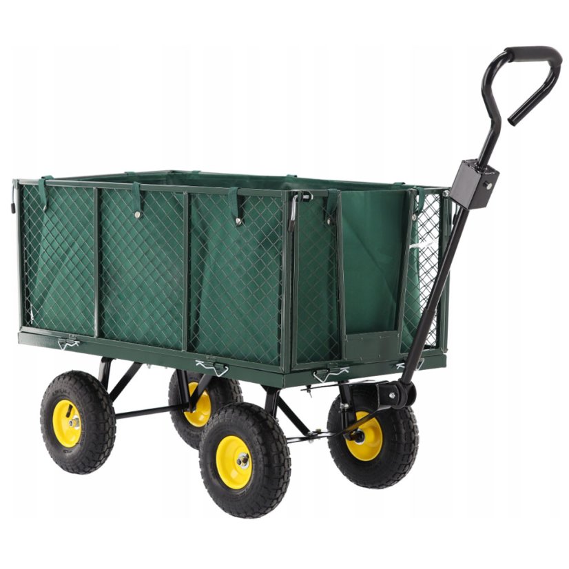 Praktický sklápací záhradný vozík 3v1 na nafukovacích kolesách