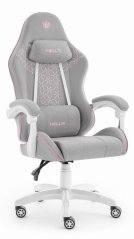 Igraća stolica HC-1008 2.0 s ergonomskim jastucima - sivo-ružičasta