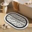 Tappeto da bagno, tappetino in stile vintage - 60 x 90 cm