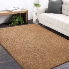 Shaggy koberec s vysokým vlasem světle hnědý