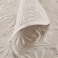 Schöne weiche Tagesdecke Leila in creme 170 x 210 cm