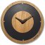 Drevené nástenné hodiny z dubového dreva Oak Flow – 30 cm