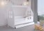 Charmantes Kinderbett in Hausform mit Schublade 140 x 70 cm