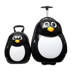 Dětský cestovní kufr s tučňákem 30 l + batoh