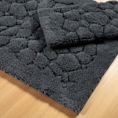 Bavlnené kúpeľňové predložky set 2 ks Boston 10 - grafitová sivá