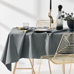 Fata de masa de calitate pentru bucatarie gri 130 x 180 cm