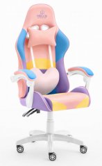 Геймърски стол Дъговиден цветен