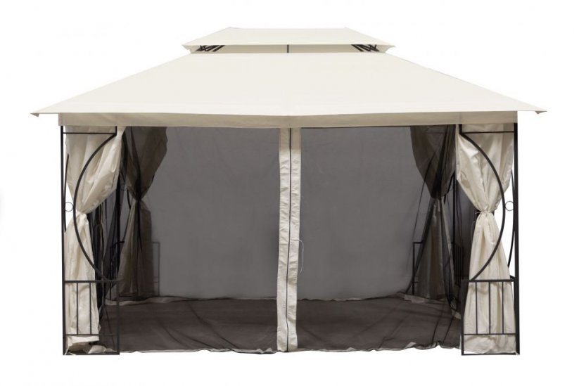 Kerti sátor 3 x 4 m szúnyoghálóval, bézs színben