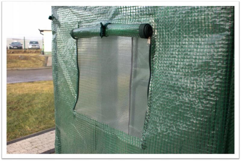 Praktický záhradný fóliovník s rozmermi 200 x 80 x 170/148 cm